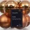 Decoris kerstbal brandy D 7 cm 8 stuks