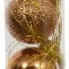 Decoris kerstbal brandy D 3 cm 14 stuks