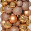 Decoris kerstbal brandy D 4 / 6 / 8 cm 100 stuks