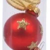 Decoris kerstbal gemengd rood / goud D 3 cm 9 stuks