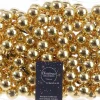 Decoris kerstbal goud D 2,5 cm 144 stuks