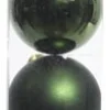 Decoris kerstbal groen D 6 cm 10 stuks