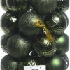 Decoris kerstbal groen D 6 cm 37 stuks