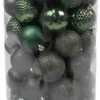 Decoris kerstballen PLC XXL groen D 8 cm 100 stuks