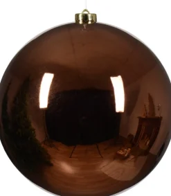 Decoris kerstbal Marilene espresso D 20 H 20 cm
