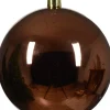 Decoris kerstbal Marilene espresso D 14 H 14 cm