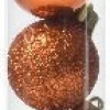 Decoris kerstbal oranje D 3 cm 14 stuks