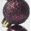 Decoris kerstbal paars D 3 cm 14 stuks