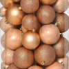 Decoris kerstbal peach D 4 / 6 / 8 cm 100 stuks