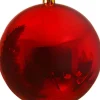 Decoris kerstbal rood D 14 cm