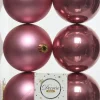 Decoris kerstbal roze D 8 cm 6 stuks
