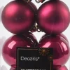 Decoris kerstbal roze D 4 cm 16 stuks