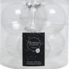 Decoris kerstbal transparant D 8 cm 6 stuks