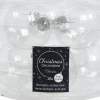 Decoris kerstbal transparant D 6 cm 10 stuks