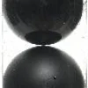 Decoris kerstbal zwart D 6 cm 10 stuks