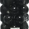 Decoris kerstbal zwart D 6 cm 37 stuks