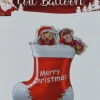 Decoris kersthanger ballon sok rood 56,5 x 86 cm