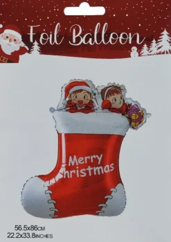 Decoris kersthanger ballon sok rood 56,5 x 86 cm