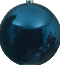 Decoris kersthanger blauw D 20 cm