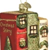 Decoris kerst ornament boekenhuis 6,3 x 4,9 x 9,7 cm
