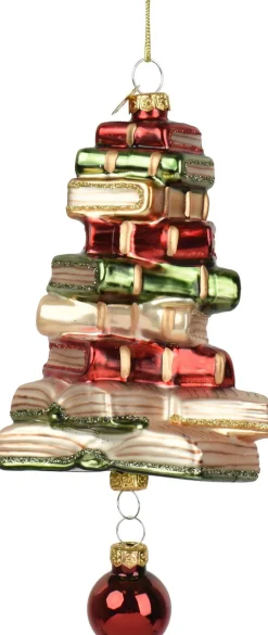 Decoris kerst ornament boek 6,7 x 6,8 x 15,5 cm
