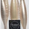 Decoris kerst ornament glaspegel crème D 3 H 15 cm 6 stuks