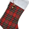 Decoris kerst ornament kerstsok rood 0,5 x 23 x 45 cm