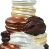 Decoris kerst ornament macarons bruin 8 x 8 x 13,5 cm