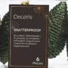 Decoris kerst ornament Manny dennenappel dennen groen 4,5 x 4,5 x 8 cm 6 stuks