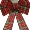 Decoris kerst ornament strik rood 26 x 22 x 2 cm