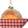Decoris kerst ornament stroopwafel 10 x 10 x 2 cm