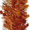 Decoris kerstslinger Lindo sterren oranje 270 cm