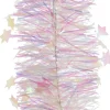 Decoris kerstslinger met sterretjes lichtroze 270 cm