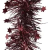 Decoris kerstslinger Rita donkerrood 2,70 m