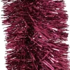 Decoris kerstslinger Ruban roze L 2,7 m D 10 cm