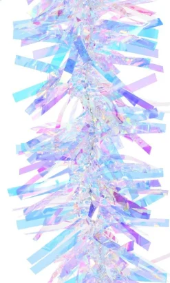 Decoris kerstslinger Ruban transparant L 2,7 m D 10 cm