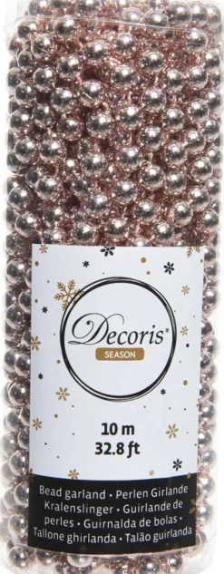 Decoris kralenketting Marilene roze 10 m