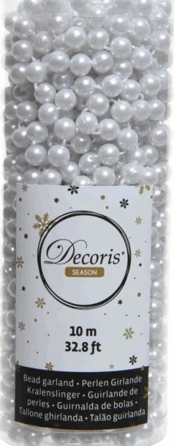 Decoris kralenketting Marilene wit 10 m