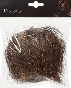 Decoris lametta Rita espresso 5 x 15 x 15 cm