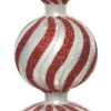 Decoris piek rood / wit 8 x 8 x 31 cm