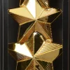 Decoris piek ster goud 11 x 4,5 x 27 cm