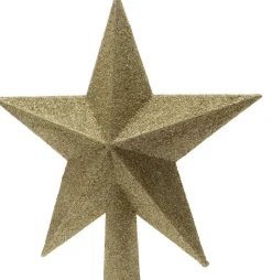 Decoris piek ster Tjardo goud 19 x 4,2 x 19 cm