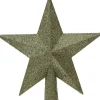 Decoris piek ster Tjardo groen 4,2 x 19 x 19 cm