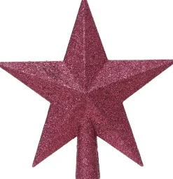 Decoris piek ster Tjardo roze 4,2 x 19 x 19 cm