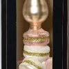 Decoris piek Sweety macaron goud / wit D 8 H 29,5 cm