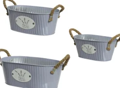 Decoris plantenbak Yara paars 20 x 12 x 9 cm