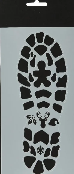 Decoris raam stencils zwart / wit 25 x 13 cm 2 stuks