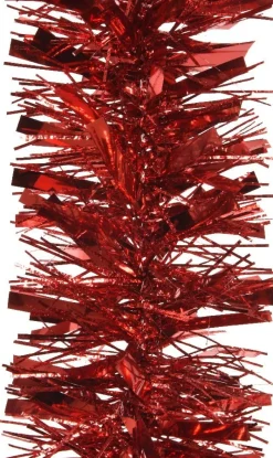 Decoris slinger lametta rood D 10 H 200 cm