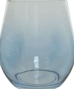 Decoris vaas blauw D 13,6 H 15,1 cm