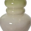 Decoris vaas Bo beige / groen D 16 H 25 cm